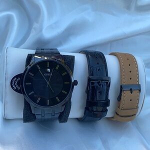 New GUESS Men's 3 PC Watch Set